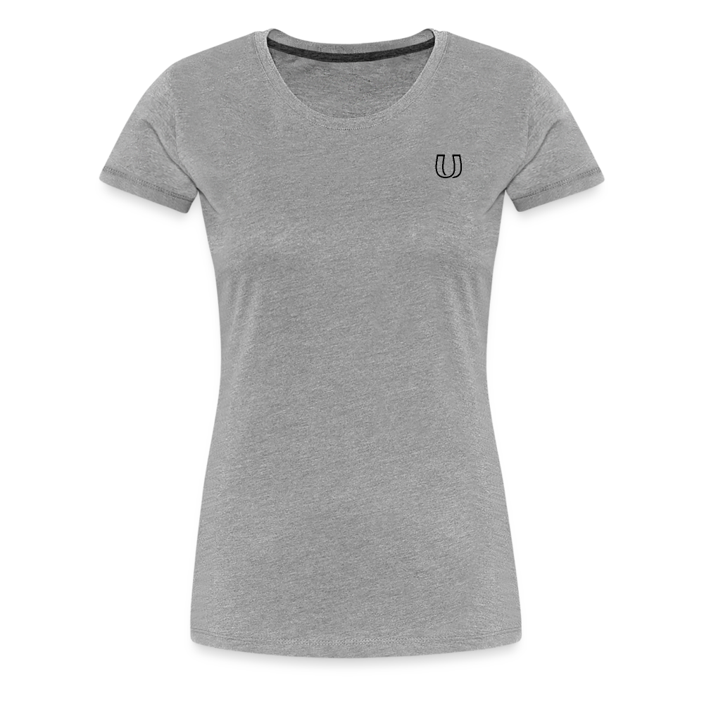 Klassisches Logo Shirt für Damen - Grau meliert